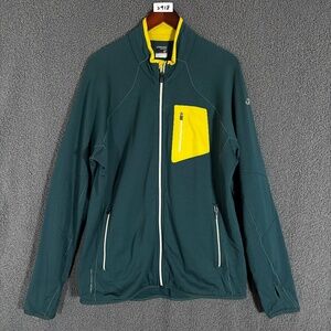 Icebreaker Atom Merino GT Wool Full Zip Mid Layer Jacket - Men's Size L - Green